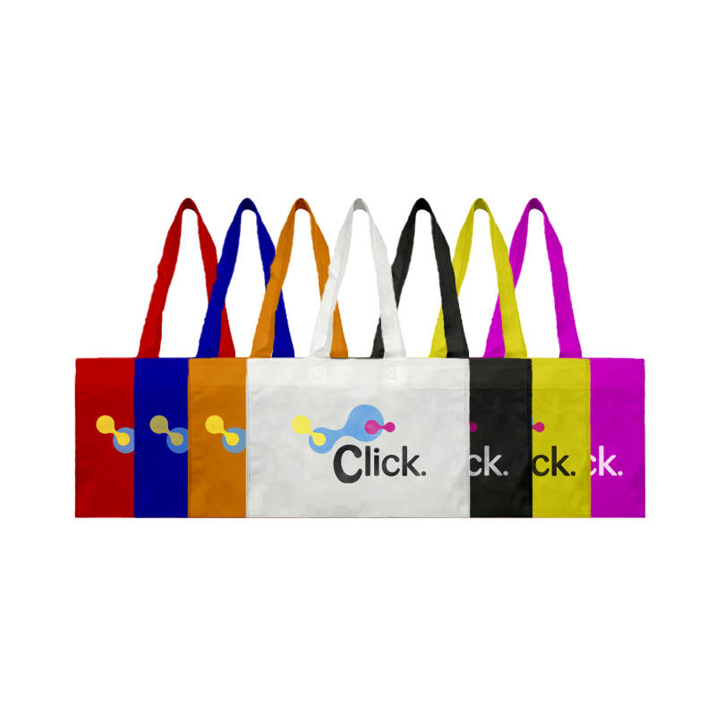 Sacola TNT, 35cmx25cm alça 30cm, impressão colorida 4x0 cores.